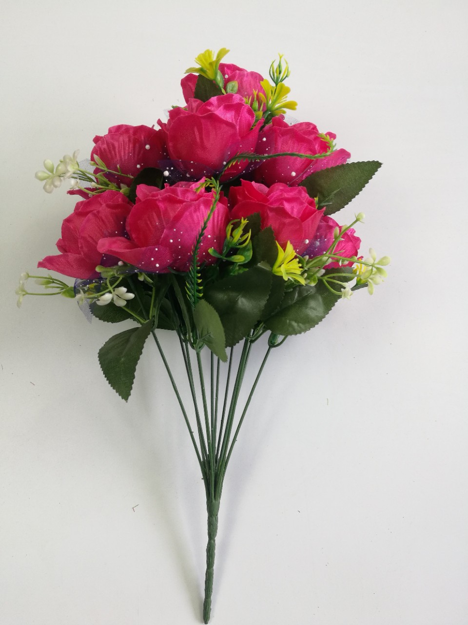12 cabeza de flores de flores de flores Qingming fábrica directa decoración de flores artificiales