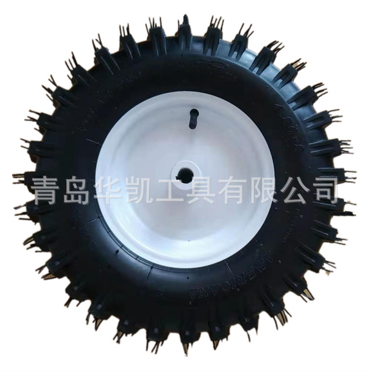 16寸雪地胎防滑充气轮胎4.80/4.00-8 16x4.80/4.00-8键槽式充气轮