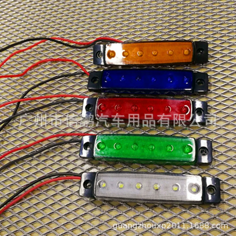 12V 24V 6 LED плюс квадратный фонарь фургон пикап автобус водонепроницаемый рамка предупреждающий свет