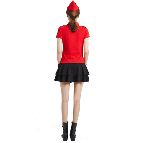 Forest Knight costumes, sailor dance, square dance costumes, new size tassels, short-sleeved T-shirts, cotton