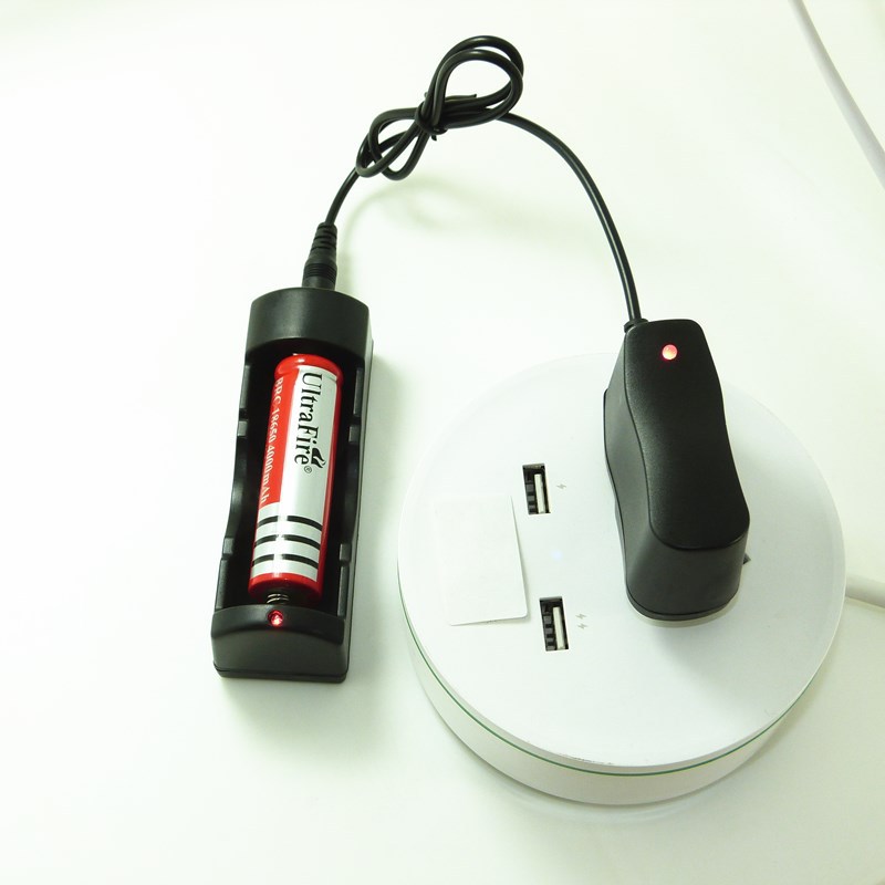 配套座充4.2V单槽充座子18650锂电池充电器  手电筒头灯26650座充