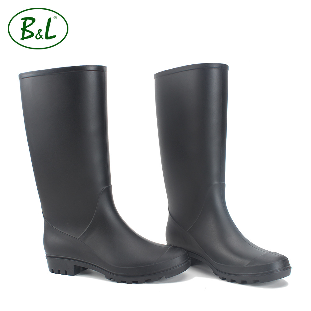 Boots adult the republic of korea fashion Rain shoes High cylinder Easy water boots pvc Water shoes waterproof non-slip