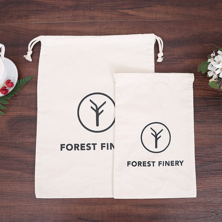 束口帆布袋定做学生购物袋促销空白束口抽绳帆布袋环保袋定制LOGO