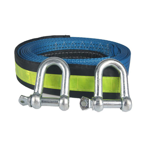Thickened car tow rope, off-road vehicle tow rope, 3-5m 8-ton traction rope, outdoor emergency car supplies, thickened