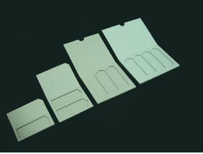 1/2/3/4/20/30片纸质邮寄夹 两片病理载玻片夹 硬纸板 玻片盒