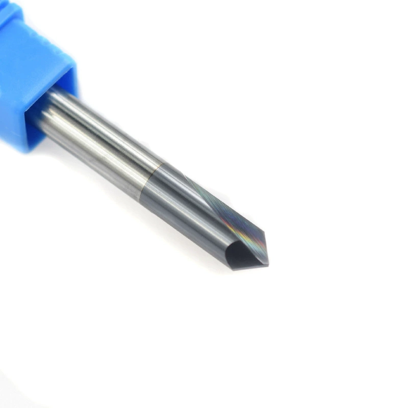 New tungsten steel milling 2-edge 90-degree tungsten steel straight groove chamfering cutter black coated end mill wholesale manufacturer direct supply