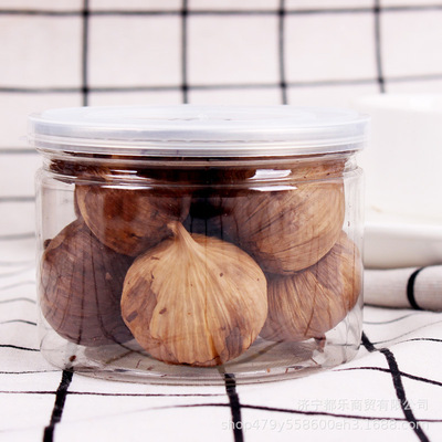 獨頭黑蒜發酵罐裝100g小包裝山東金鄉特産黑大蒜獨頭批發OEM貼牌