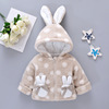 Demi-season sweater, rabbit with bow, jacket, children's clothing, new collection, 2020