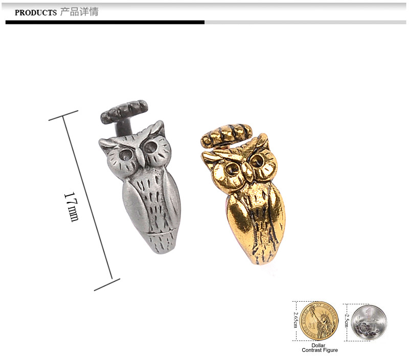 Hot Selling Animal Little Owl Opening Rings Nihaojewelry Fashion Retro Ring Tail Wholesale display picture 13