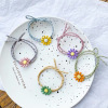 Hair accessory, cute hair rope, Korean style, flowered