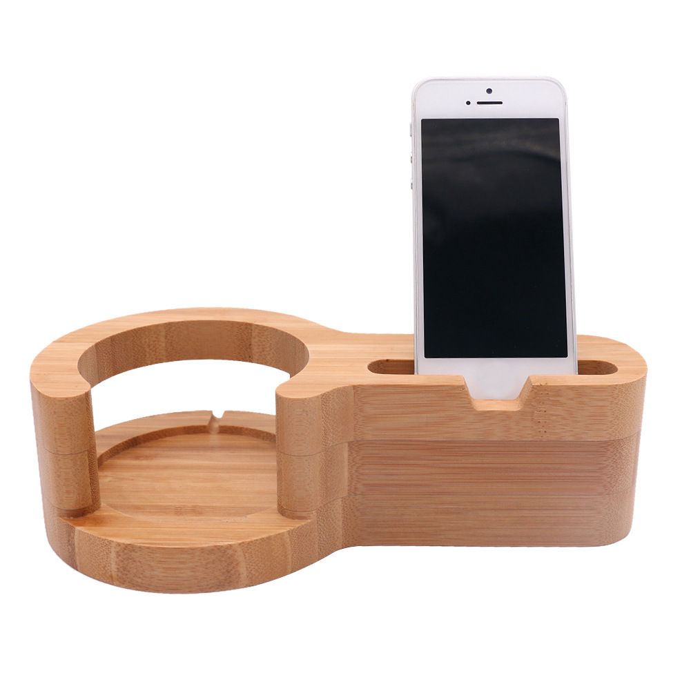 個性木質低音炮手機揚聲器 可定制LOGO 竹木手機擴音器