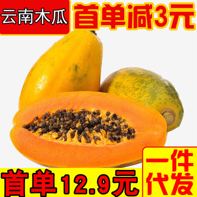 Yunnan Xishuangbanna Red Papaya 10 1 700g fresh Deliver goods