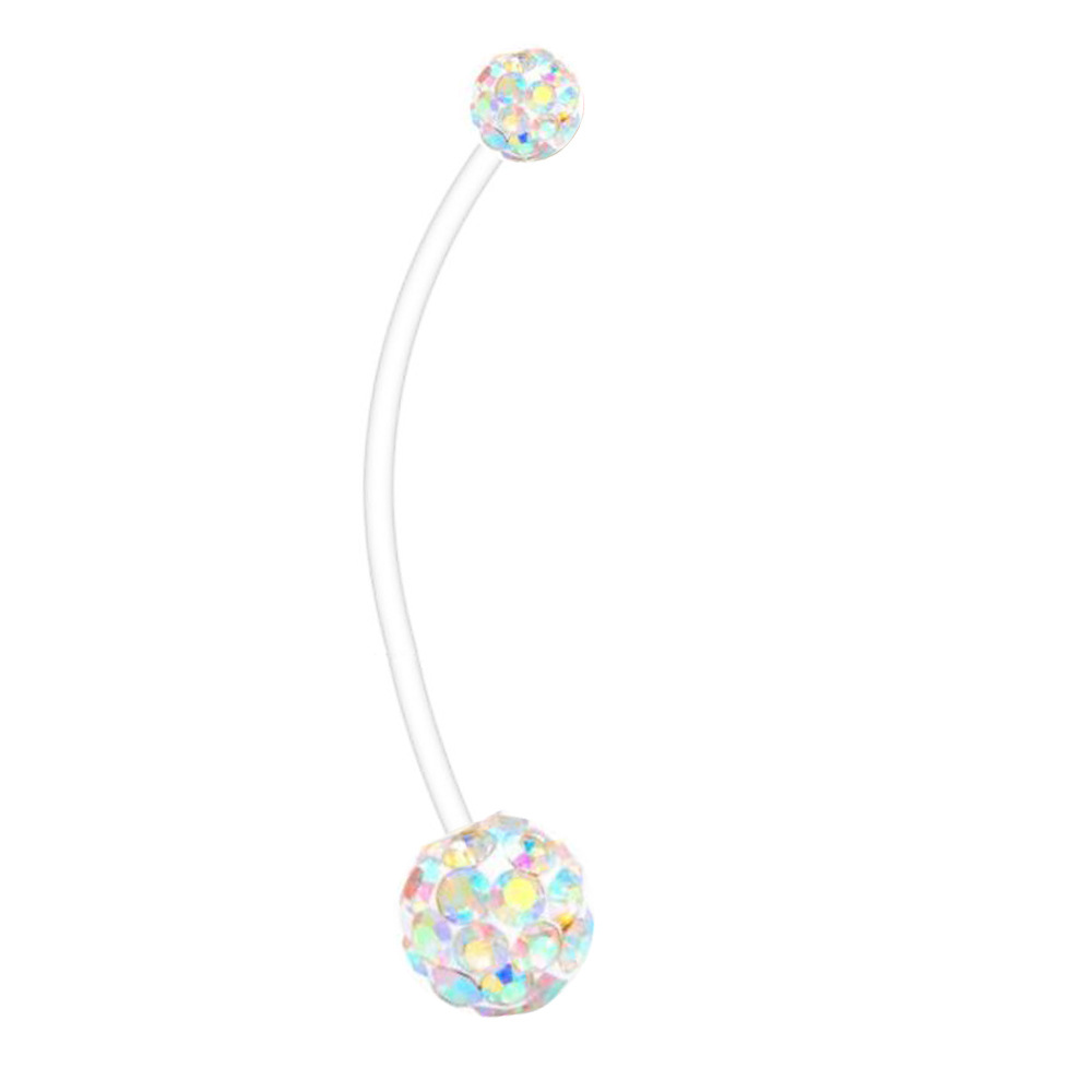 38mm Long Rod Pregnancy Belly Button Ring - Stainless Steel Geometric Shape - Non-Allergic, Best Selling on Amazon & eBay detail image 19