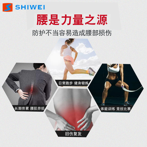 Shiwei's new cross-border adjustable waist support belt with pressurized steel plate supports abdominal contraction and muscle shaping
