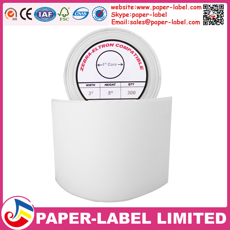 热敏不干胶标签纸76*127*300 斑马ZEBRA佳博打印机适用标签