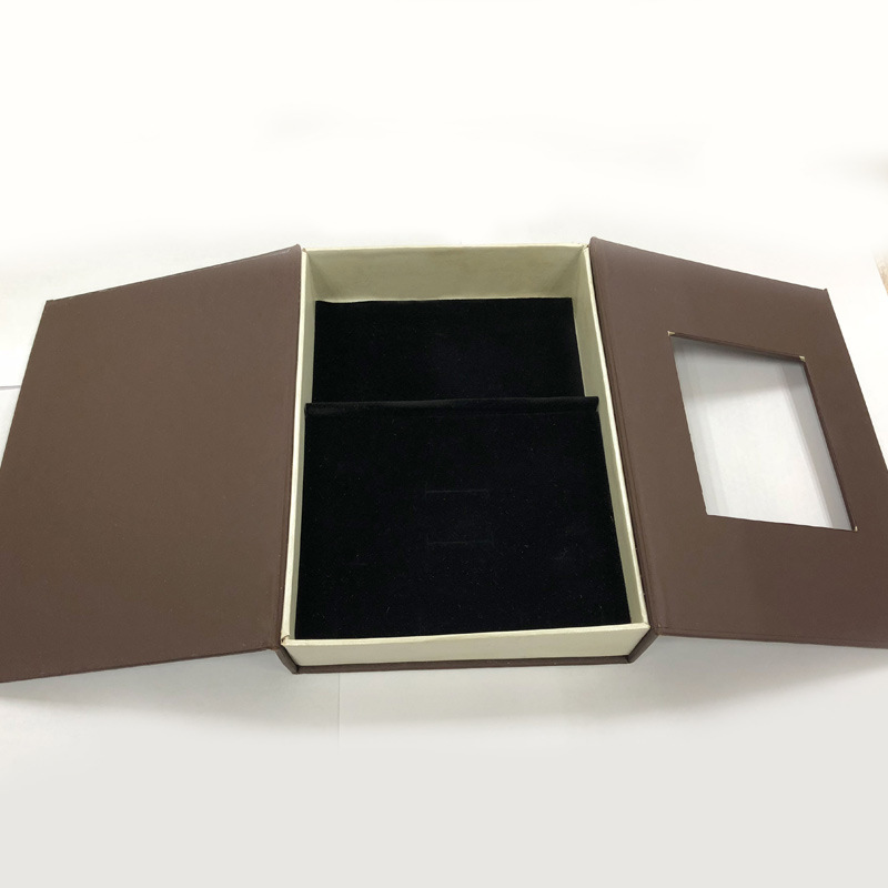 Caja de joyería caja de joyería collar anillo pendientes caja de embalaje caja retro personalizada entrega al por mayor