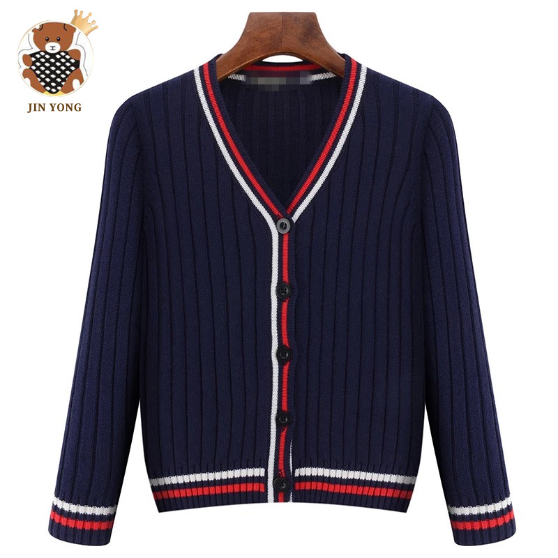 Procesamiento personalizado [Jinyong] jardín de infantes ropa de primavera y otoño ropa infantil suéter de punto Cardigan image 3