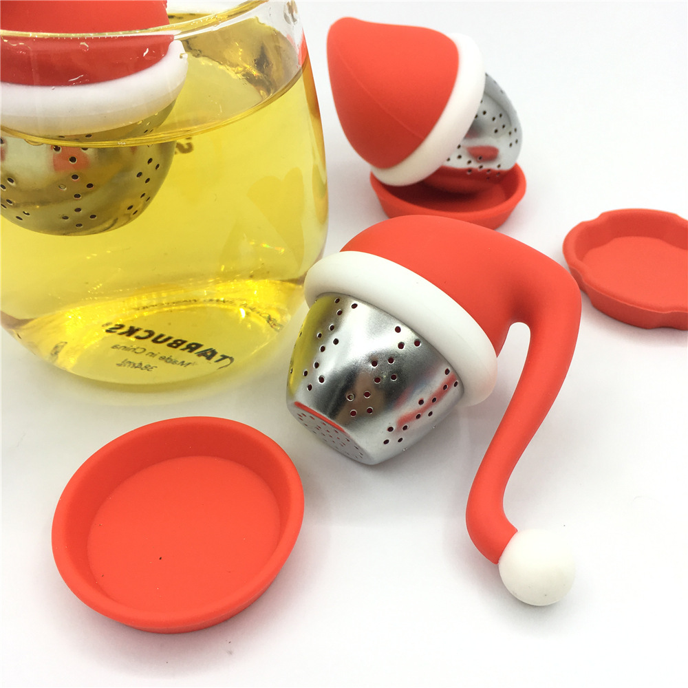 圣诞帽茶漏 Christmas hat tea infuse