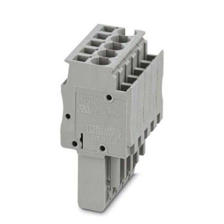 菲尼克斯端子针式插头端子插头弹簧连接灰色 SPB 2,5/ 53040143
