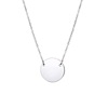Necklace, pendant stainless steel, glossy chain for key bag  engraved, European style, simple and elegant design