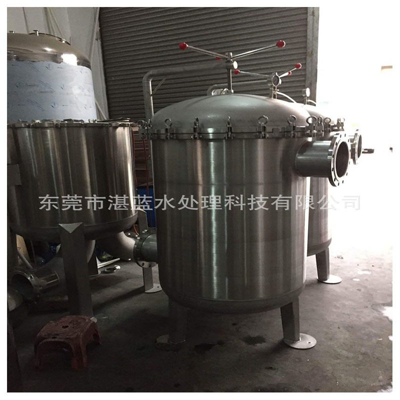 空调循环水不锈钢300T H袋式过滤器  8袋袋式过滤器快装大流量厂