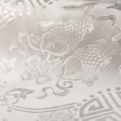 桑蠶絲真絲面料桑波緞萬壽緞本白DIY手工草木染