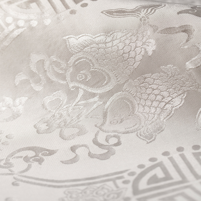 桑蠶絲真絲面料桑波緞萬壽緞本白DIY手工草木染