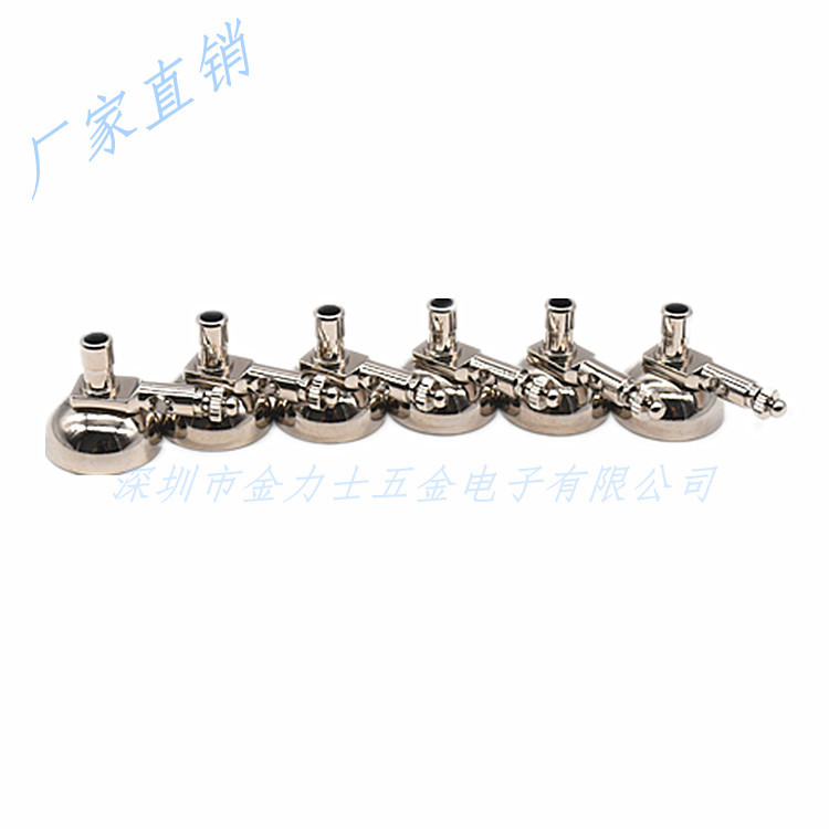 成人多功能吸球底座铜镀镍3.0/4.0香蕉插插针和按扣式钳式