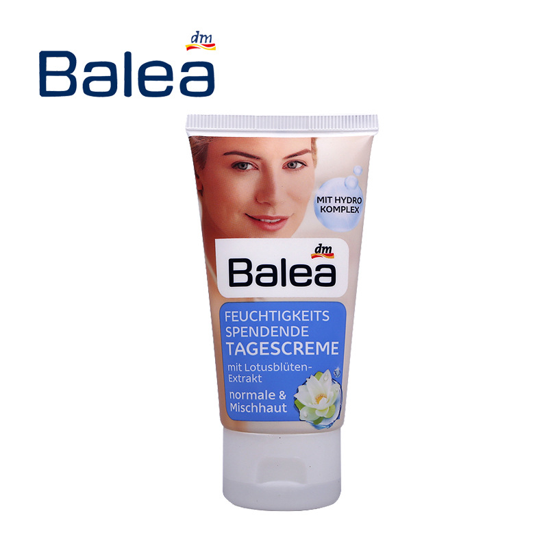 Germany Balea Lotus Face cream Moderate Replenish water Day Cream moist Capture Radiance Skin care products Imported