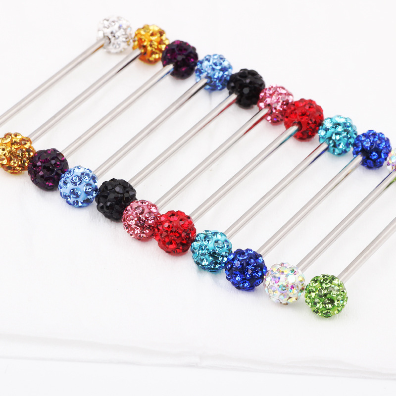 Labret piercing jewelry detail image