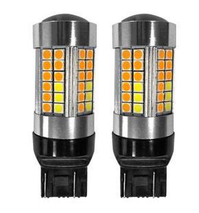 Supply Market Market Hot Sales 1157 7443 3157 69SMD2835 Желтые и белые два -колорные поворота к двум -цветовому свету