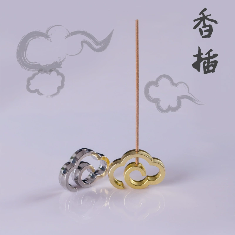 Старинная благовония Домашняя домашняя чистая медная комната Сандаловая плита Xiangyun Будда Чайная церемония Лотос Аквилина Линия Благовония Вставка