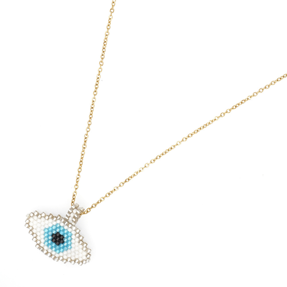 Fashion Simple Evil Eye Religious Totem Necklace display picture 9