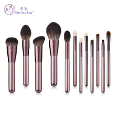 12支化妝刷 小葡萄 化妝刷 套裝 羊毛 香檳金Ronshadow化妝包