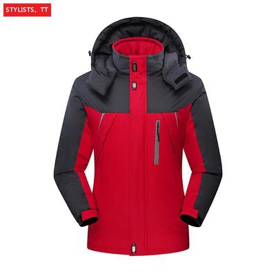 2019男士大碼運動沖鋒衣加絨加厚外套防水防風衣潮男戶外工作服