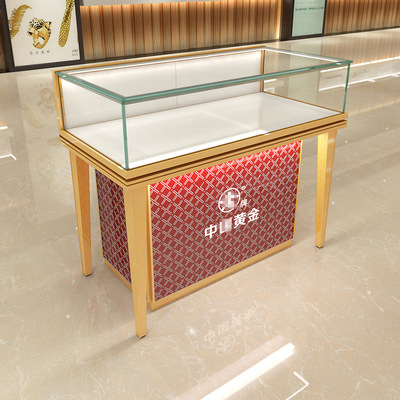 2019 new pattern Jewellery Display cabinet Engraving Glass counter modern Geometry jewelry Jewelry Showcase