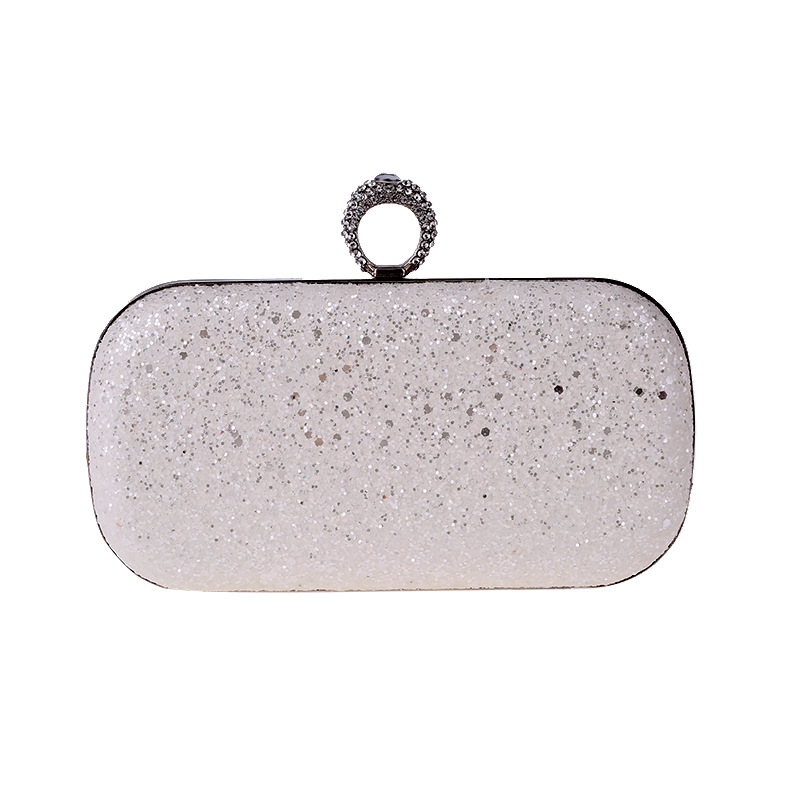 Bolso De Cena Con Embrague De Diamantes, Bolso De Anillo Súper Flash, Caja Dura, Bolso Cuadrado Pequeño, Cadena, Bolso De Mujer display picture 18