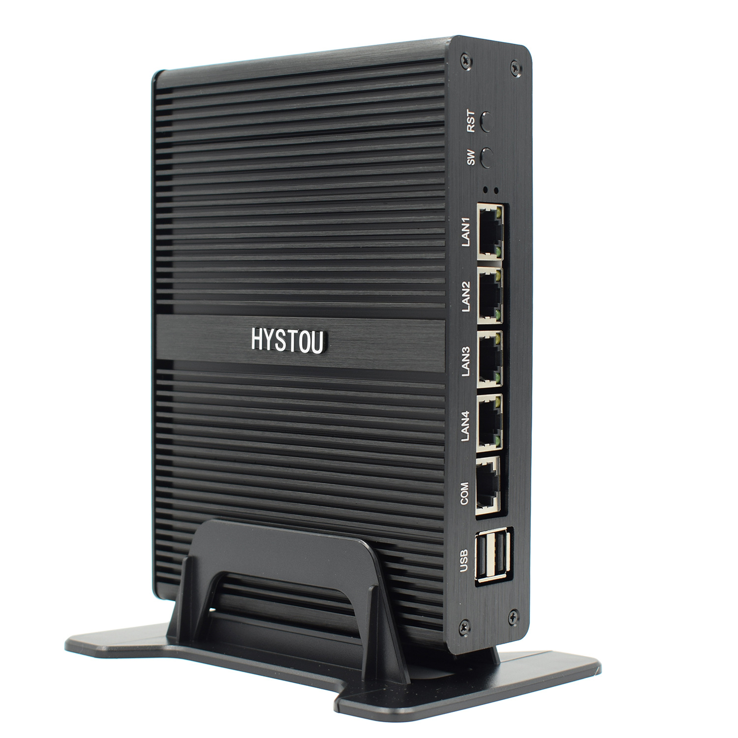 Hystou portable Thin Clients multi-function Small host 4 Network port J1900 Mini pc Soft route IPC