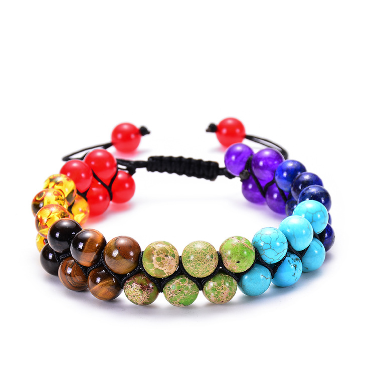 Fashion Colorful Natural Stone Beaded Bracelets display picture 2