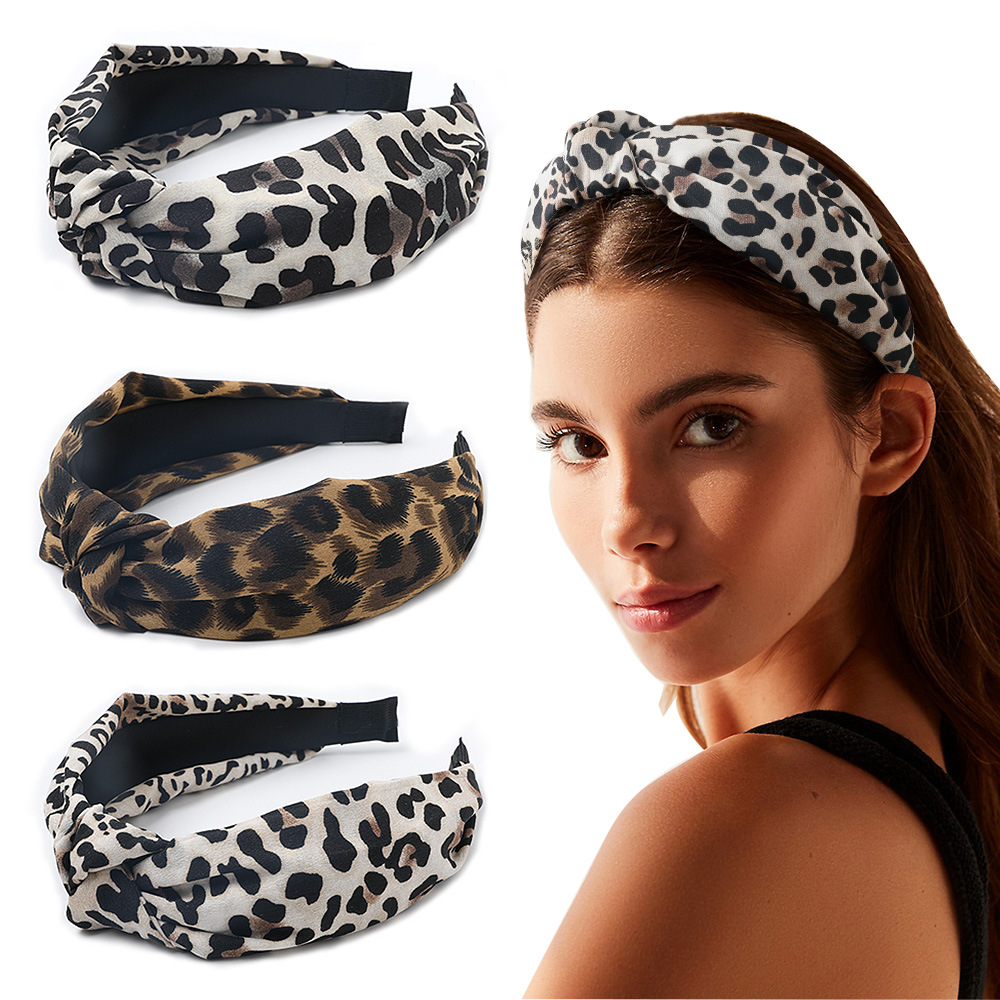 Women's Sweet Plaid Cloth Hair Band display picture 2