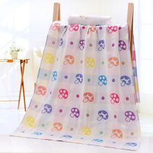 纯棉浴巾提花70*140三层纱布浴巾成人儿童棉纱布礼品吸水浴巾卡通