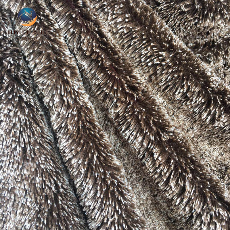 雕印兔毛 仿褪色雕印褪白小兔毛pv绒 玩具鞋帽服装家纺长毛绒面料