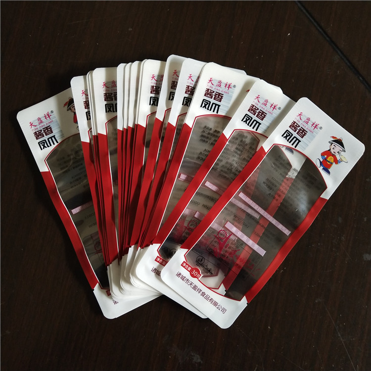 厂家订购，泡椒凤爪包装袋，500g凤爪包装袋，可耐121 度高温杀菌