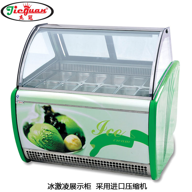 杰冠厂家直销CB-1200冰淇淋展示柜 高端压缩机硬冰激凌机展示柜