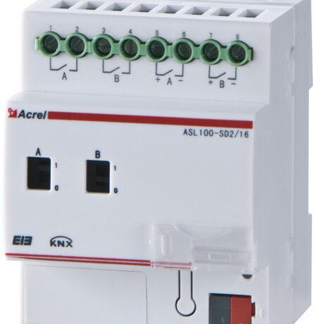 安科瑞ASL100-S2/16智能照明开关驱动器 2路开关16A