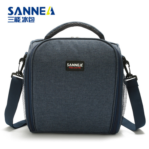 SANNE new portable lunch bag, outdoor picnic bag, small folding thermal bag, aluminum film fresh-keeping ice bag