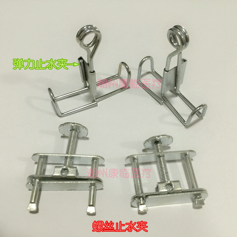 不锈钢止水夹弹簧止水夹螺旋止水夹乳胶管皮管夹化学实验室耗材