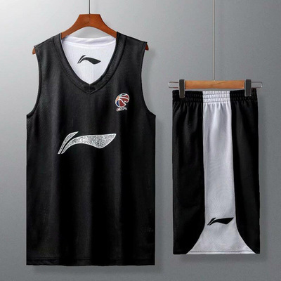 CBA雙面籃球服套裝全明星球衣大學生訓練服比賽隊服球服定制印字