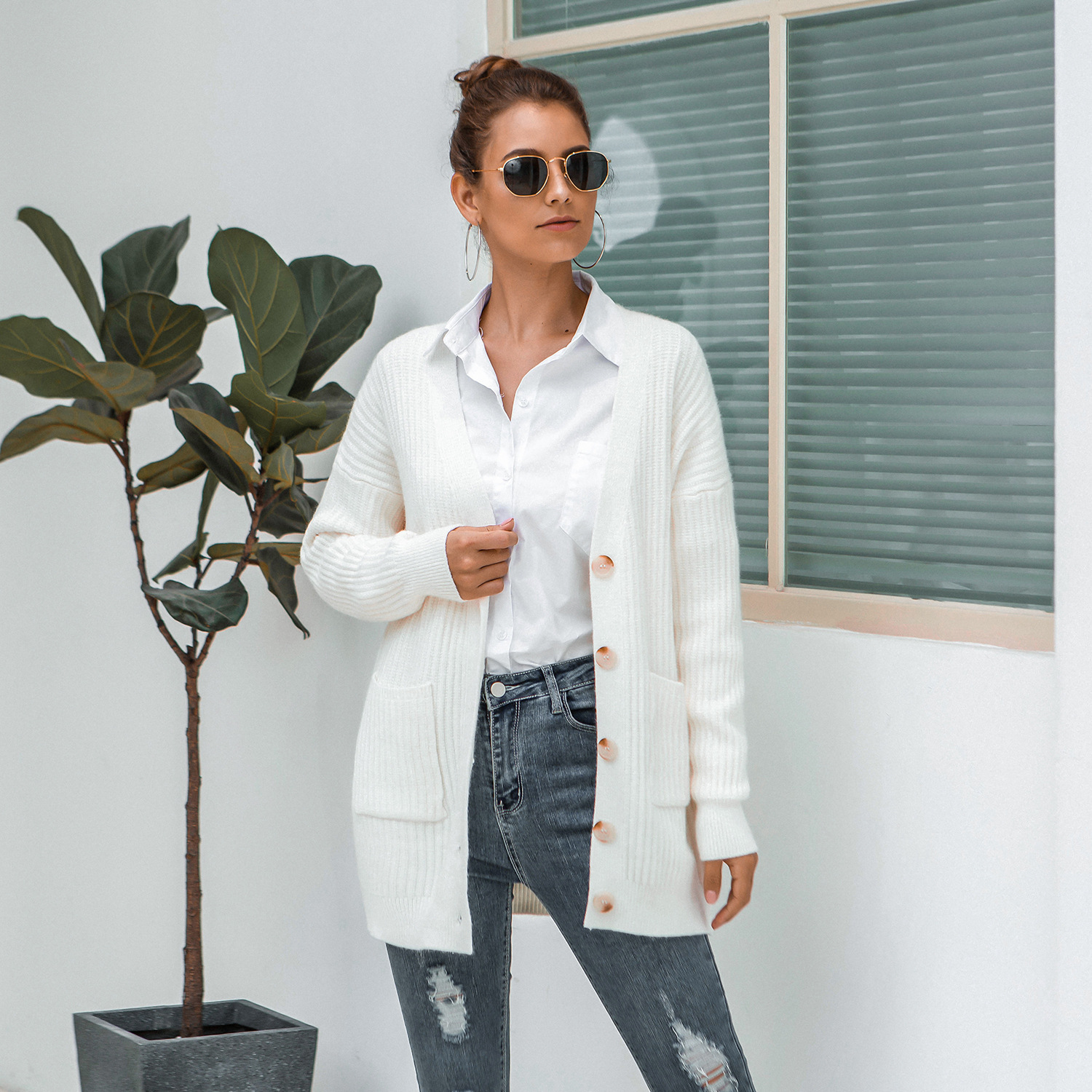 Pull femme en Coton - Ref 3414818 Image 3