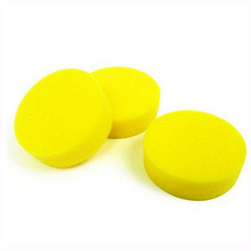 Car waxing sponge, edge sponge, waxing round sponge, special waxing yellow round high-density sponge